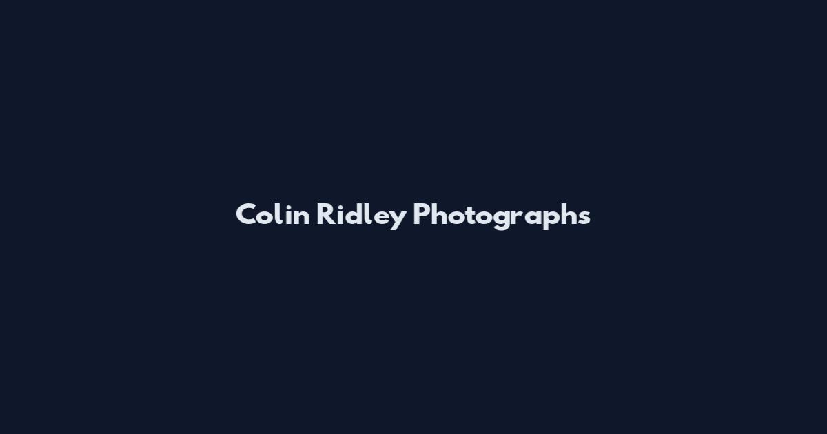 Colin Ridley Photographs