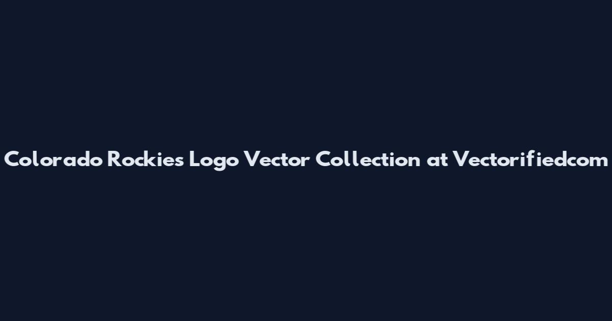 Colorado Rockies Logo Vector Collection at Vectorifiedcom