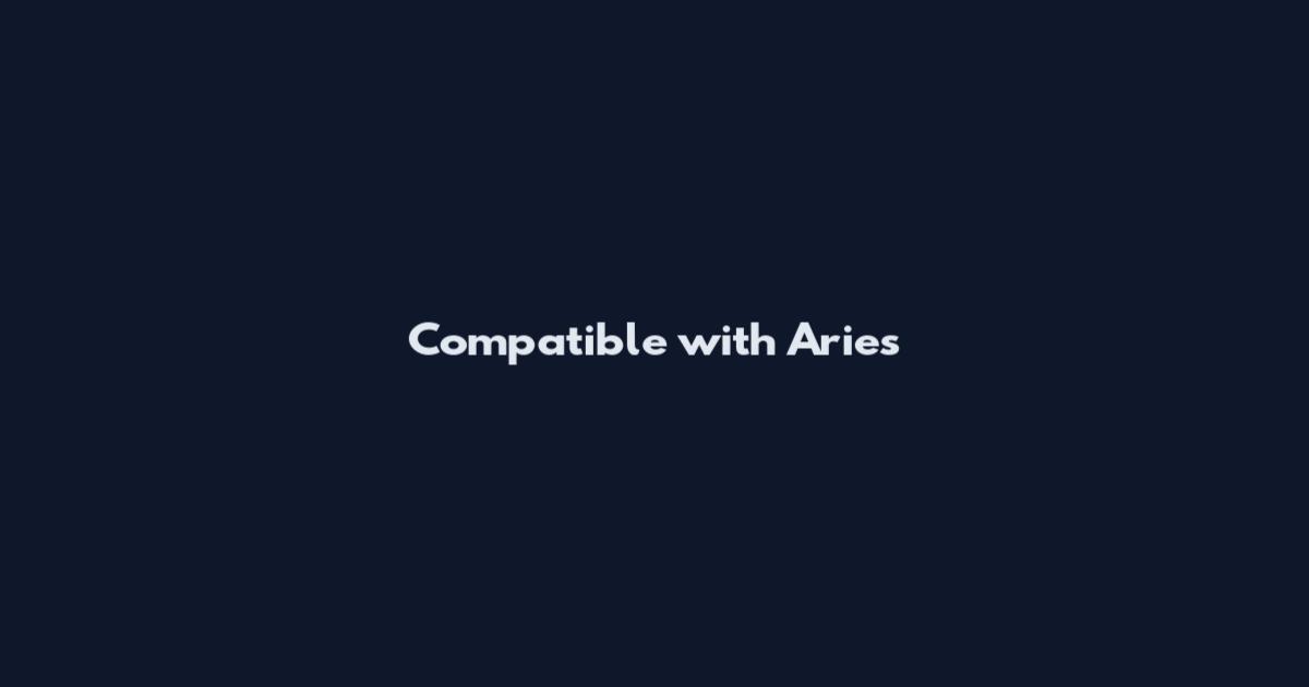 Compatible with Aries