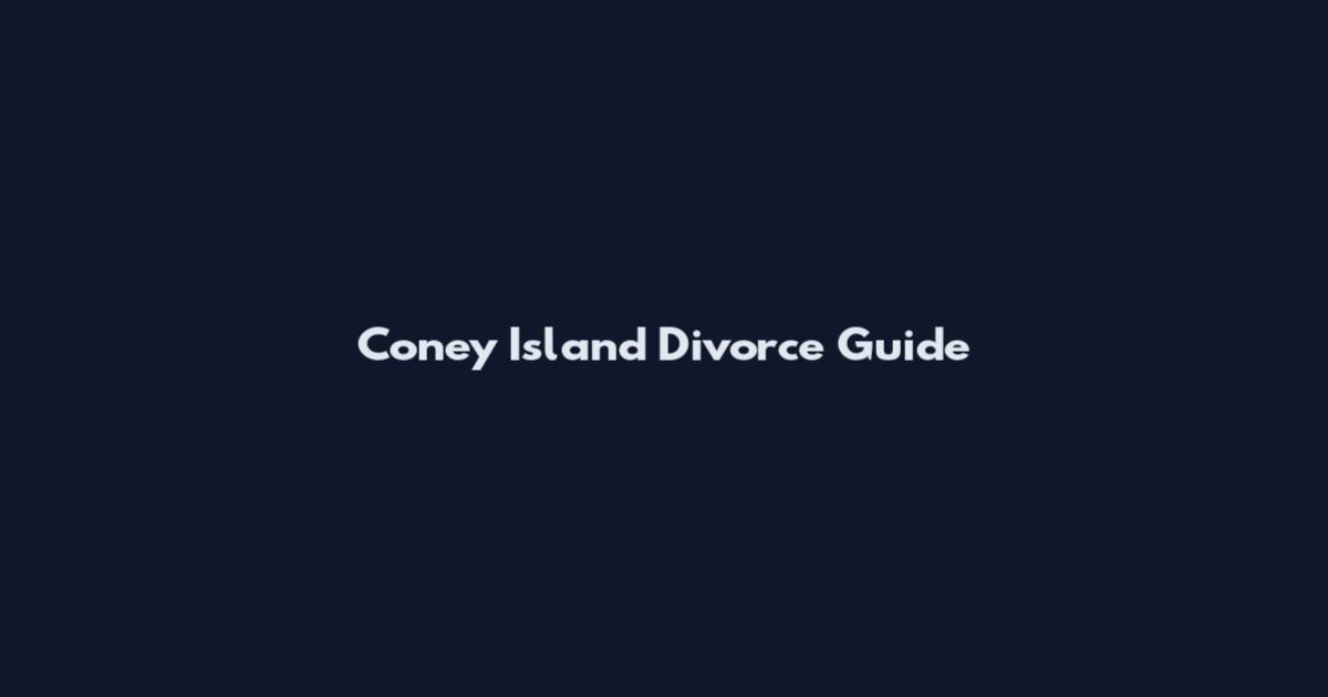 Coney Island Divorce Guide