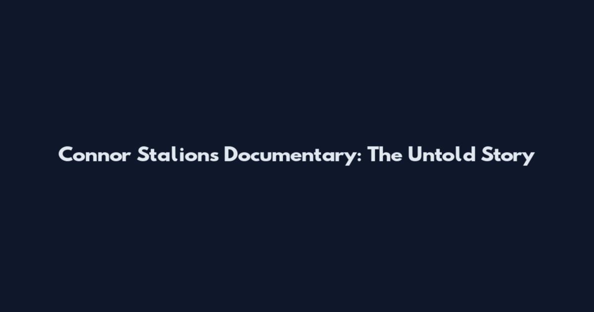 Connor Stalions Documentary: The Untold Story