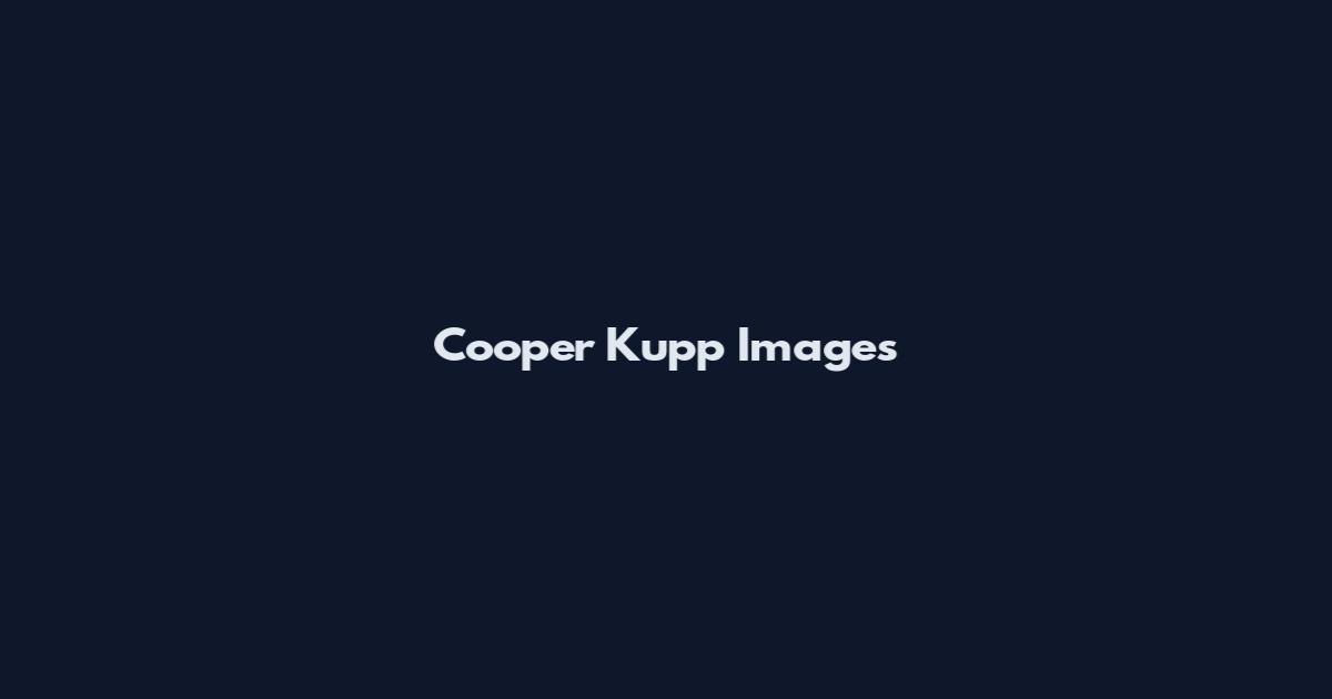 Cooper Kupp Images