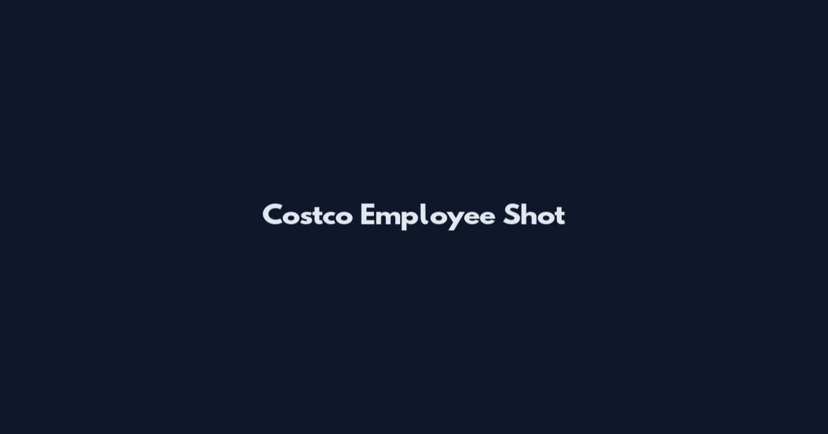 Costco Employee Shot