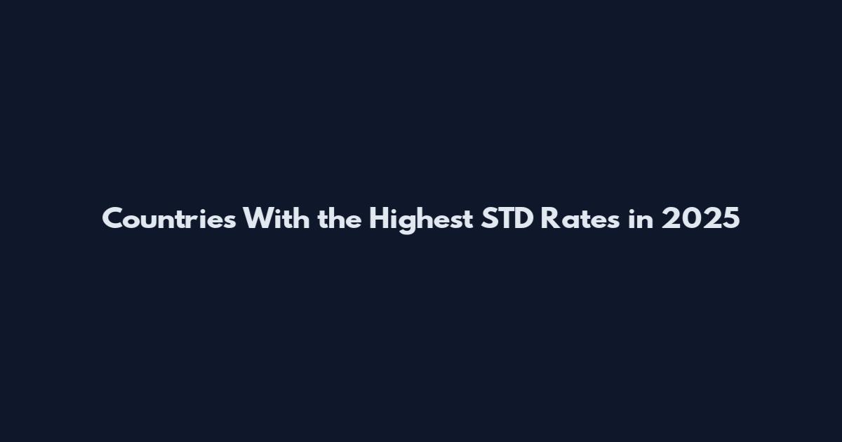 Countries With the Highest STD Rates in 2025