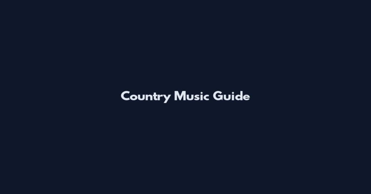 Country Music Guide