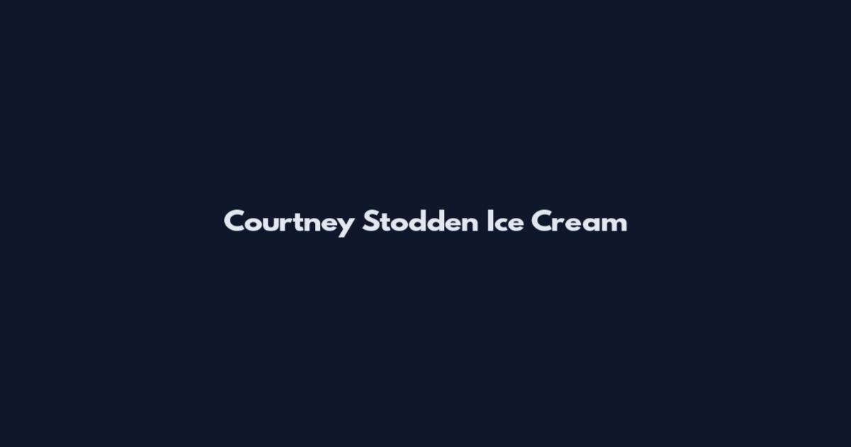 Courtney Stodden Ice Cream