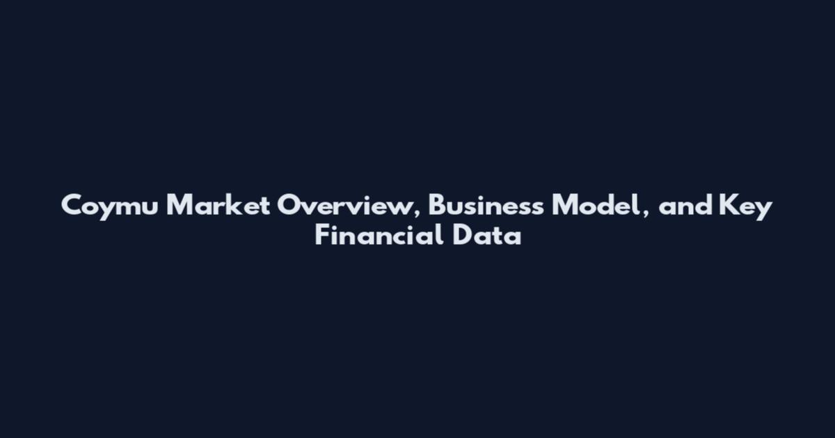 Coymu Market Overview, Business Model, and Key Financial Data