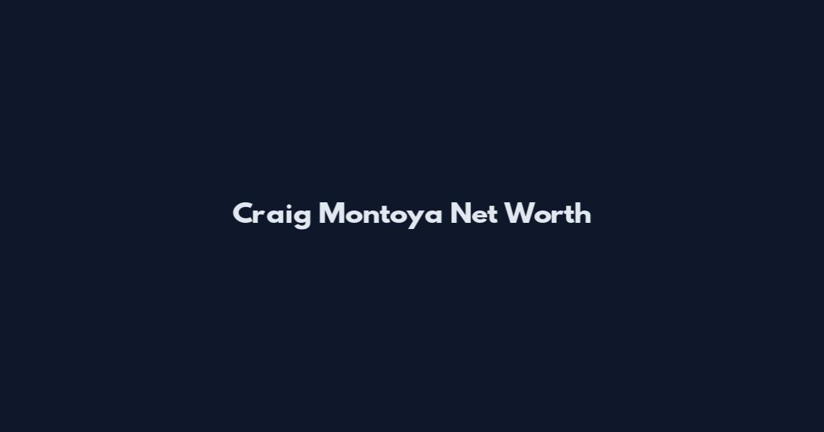 Craig Montoya Net Worth