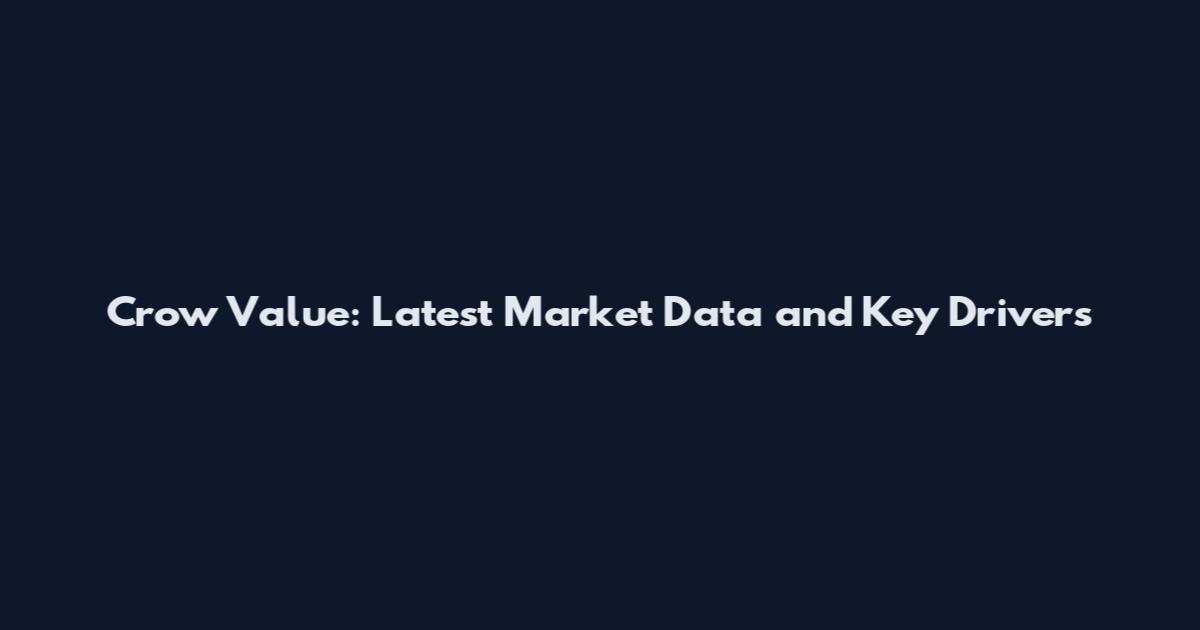 Crow Value: Latest Market Data and Key Drivers
