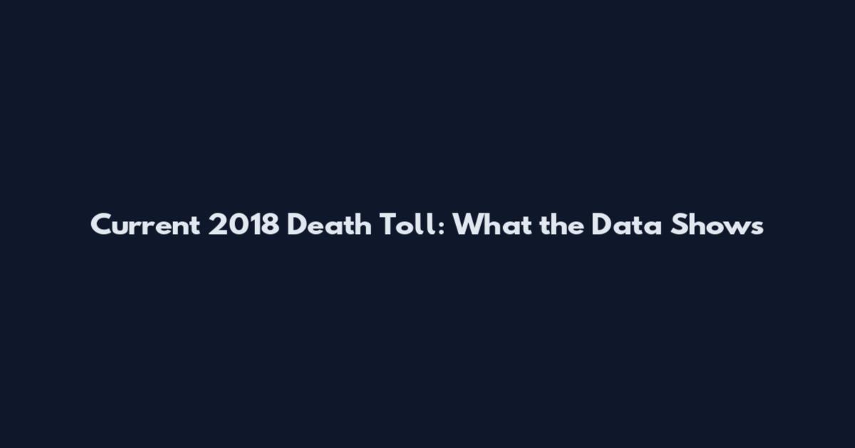 Current 2018 Death Toll: What the Data Shows