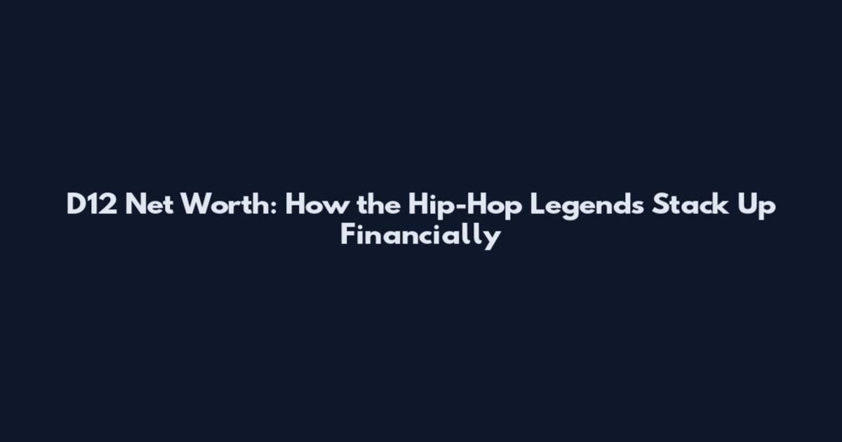 D12 Net Worth: How the Hip-Hop Legends Stack Up Financially