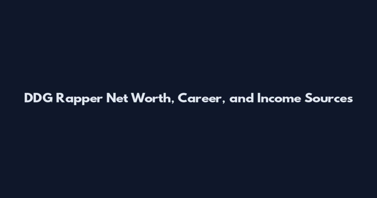 DDG Rapper Net Worth, Career, and Income Sources