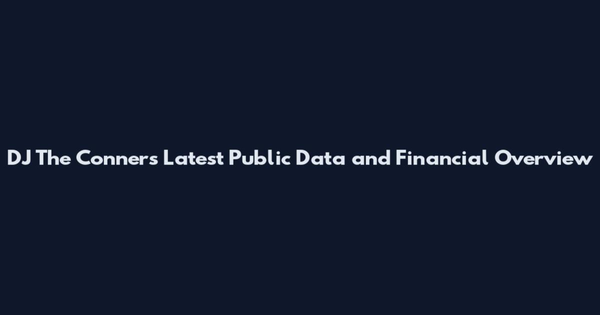 DJ The Conners Latest Public Data and Financial Overview