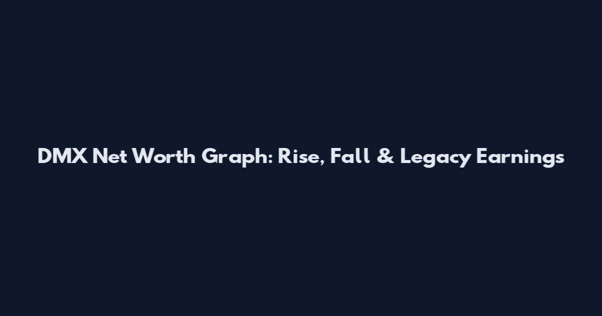DMX Net Worth Graph: Rise, Fall & Legacy Earnings