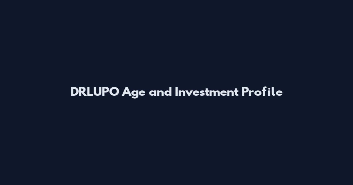 DRLUPO Age and Investment Profile