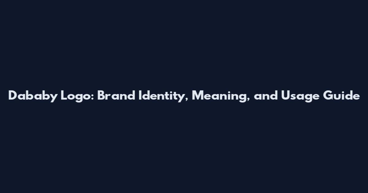 Dababy Logo: Brand Identity, Meaning, and Usage Guide