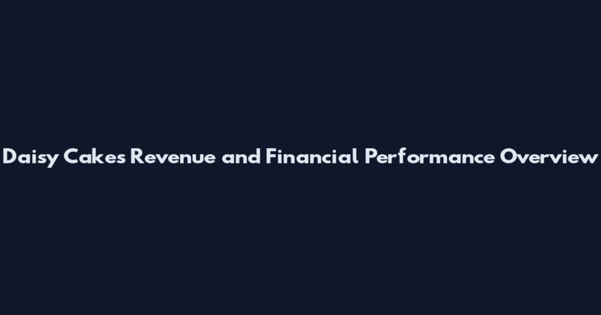Daisy Cakes Revenue and Financial Performance Overview