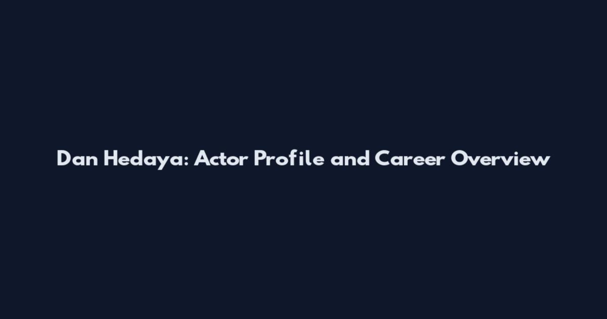 Dan Hedaya: Actor Profile and Career Overview