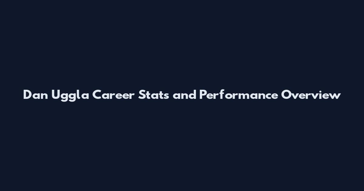 Dan Uggla Career Stats and Performance Overview