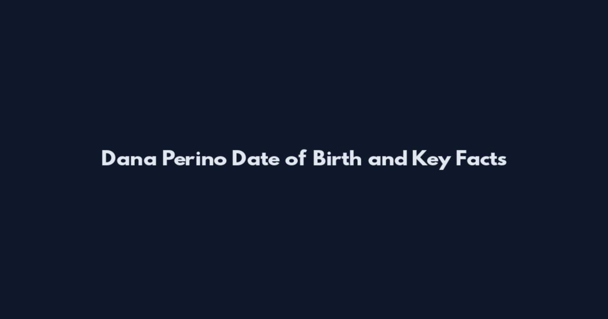 Dana Perino Date of Birth and Key Facts