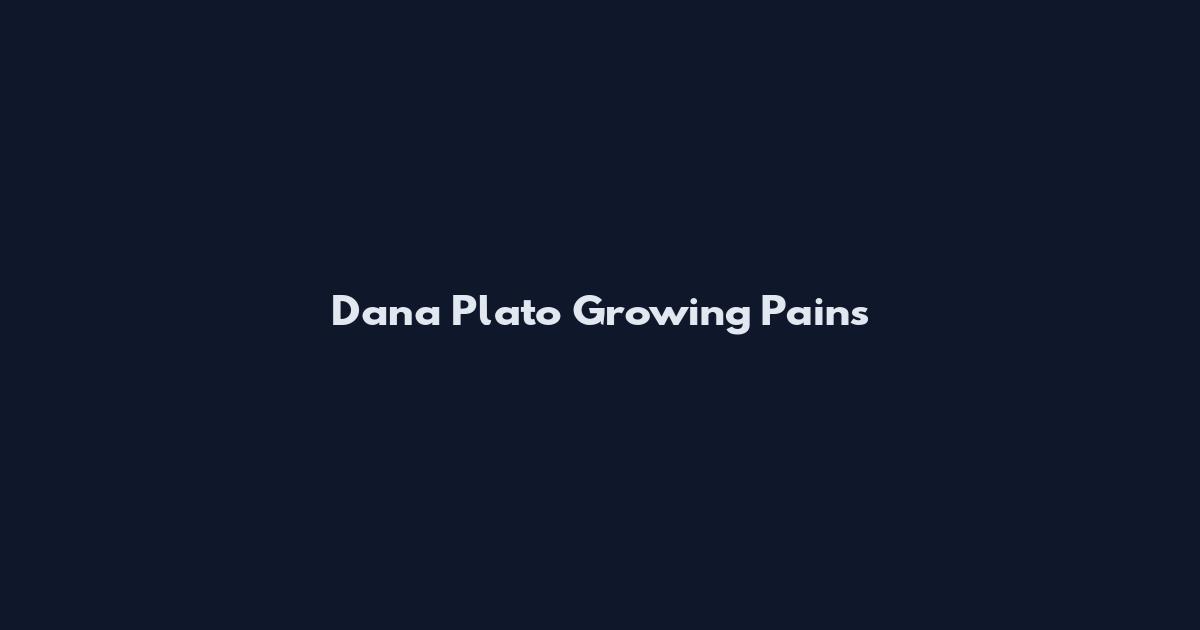Dana Plato Growing Pains