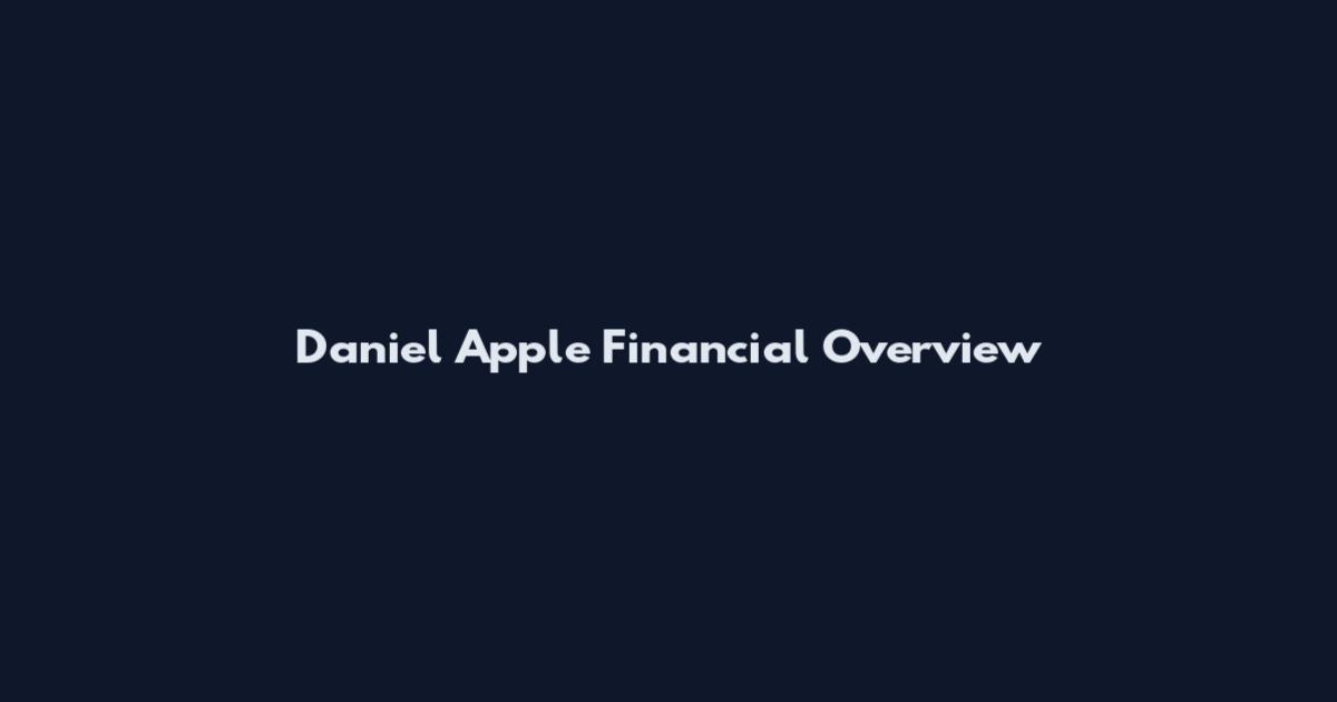 Daniel Apple Financial Overview