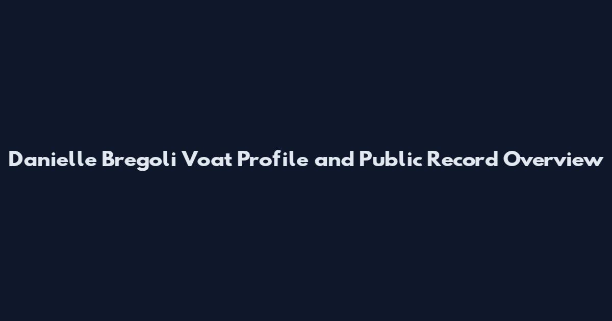Danielle Bregoli Voat Profile and Public Record Overview