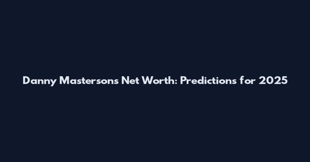 Danny Masterson's Net Worth: Predictions for 2025