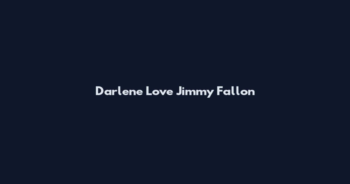 Darlene Love Jimmy Fallon