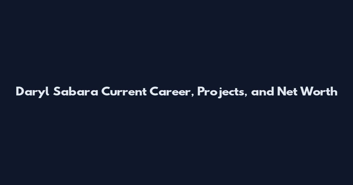 Daryl Sabara Current Career, Projects, and Net Worth