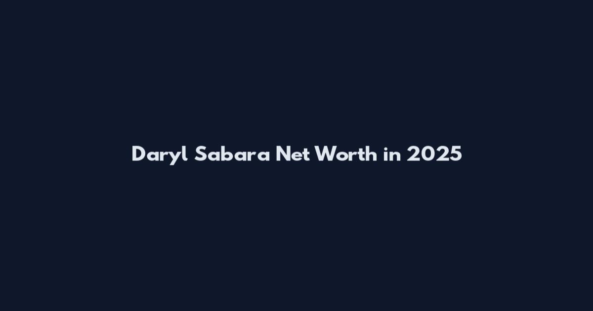 Daryl Sabara Net Worth in 2025