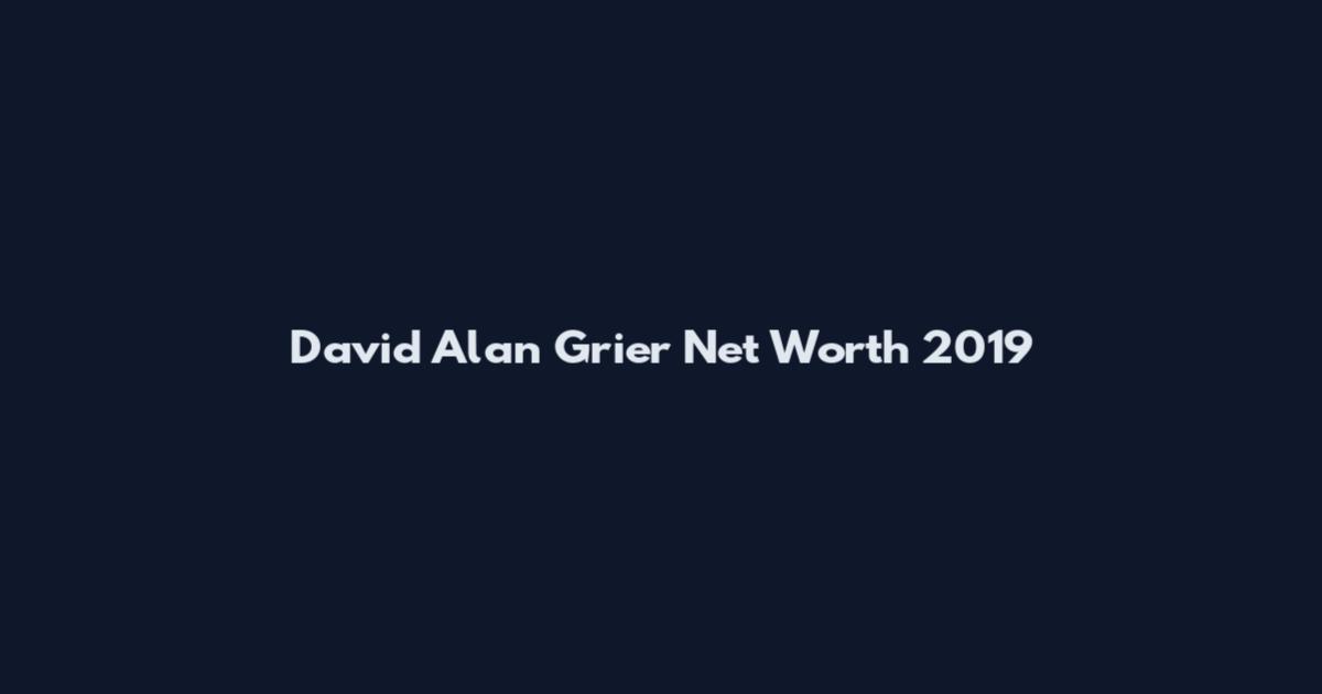 David Alan Grier Net Worth 2019