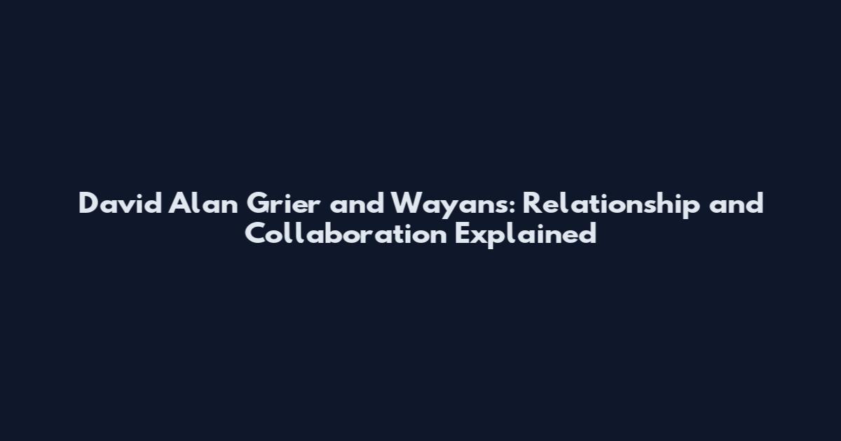 David Alan Grier and Wayans: Relationship and Collaboration Explained