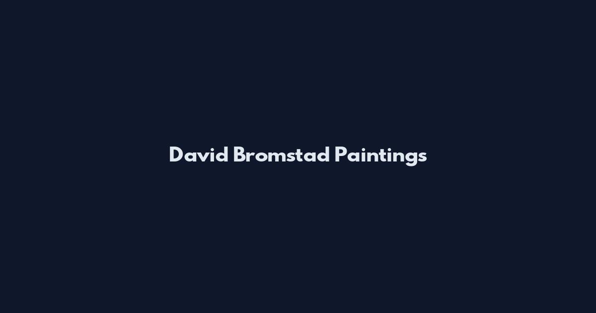David Bromstad Paintings