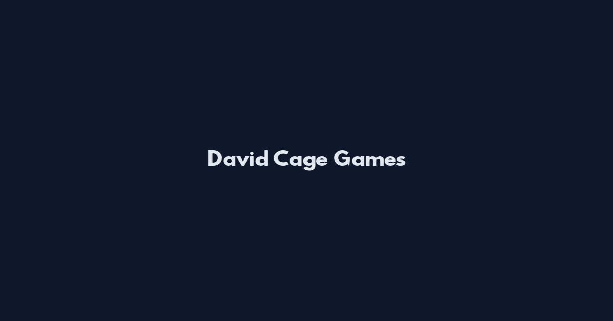David Cage Games