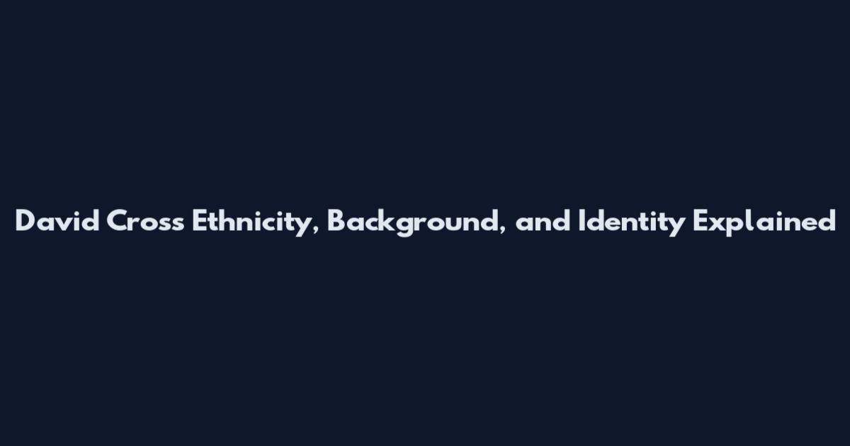 David Cross Ethnicity, Background, and Identity Explained