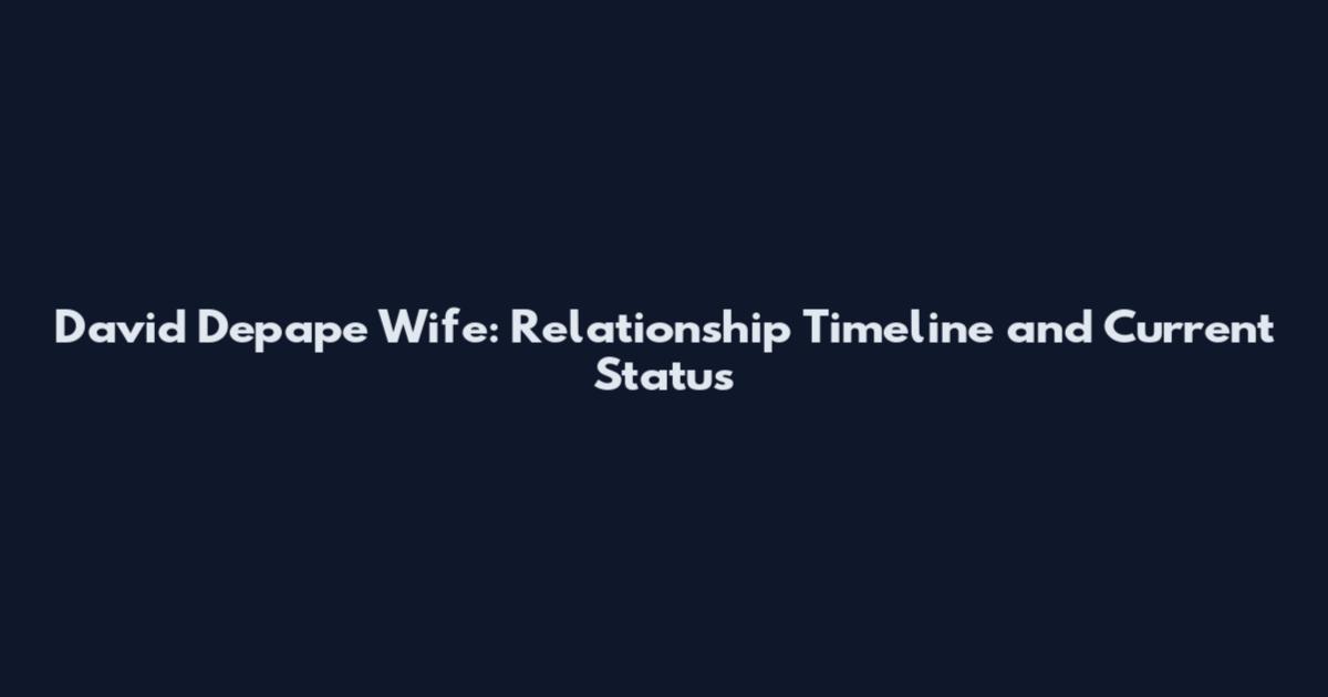 David Depape Wife: Relationship Timeline and Current Status