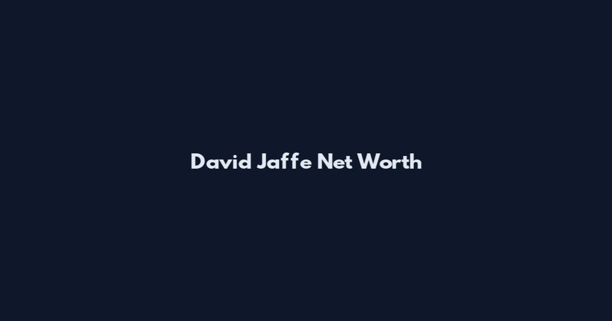 David Jaffe Net Worth
