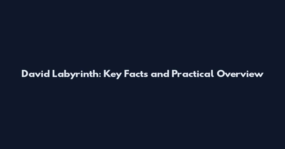 David Labyrinth: Key Facts and Practical Overview