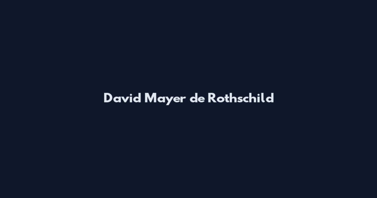 David Mayer de Rothschild