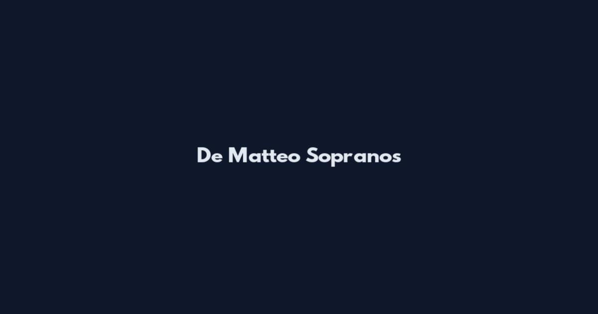 De Matteo Sopranos