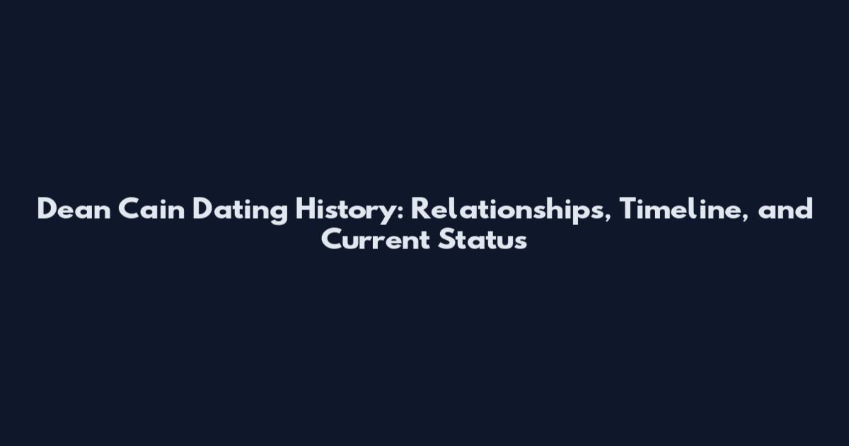 Dean Cain Dating History: Relationships, Timeline, and Current Status