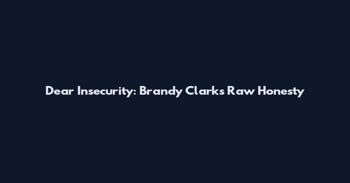 Dear Insecurity: Brandy Clark's Raw Honesty
