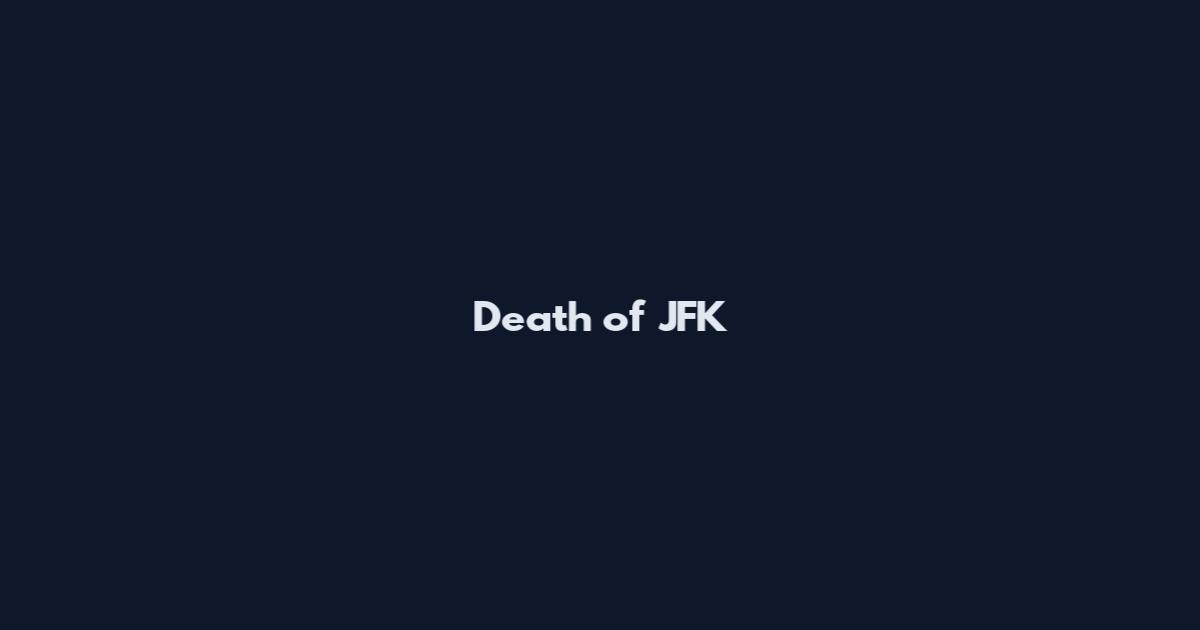 Death of JFK