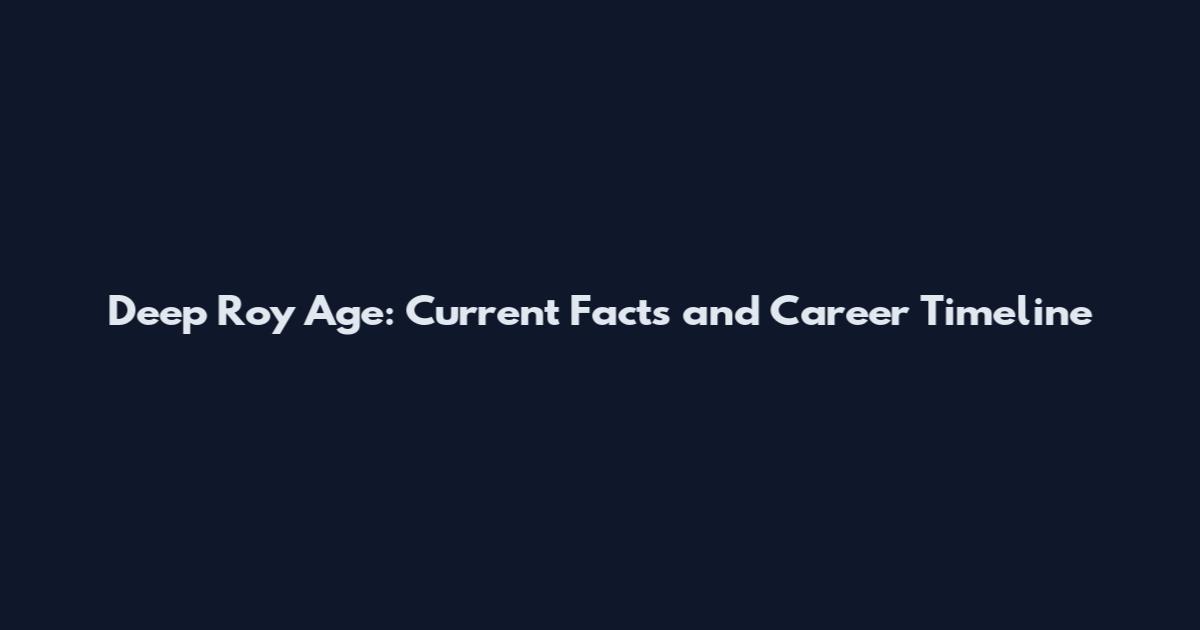 Deep Roy Age: Current Facts and Career Timeline