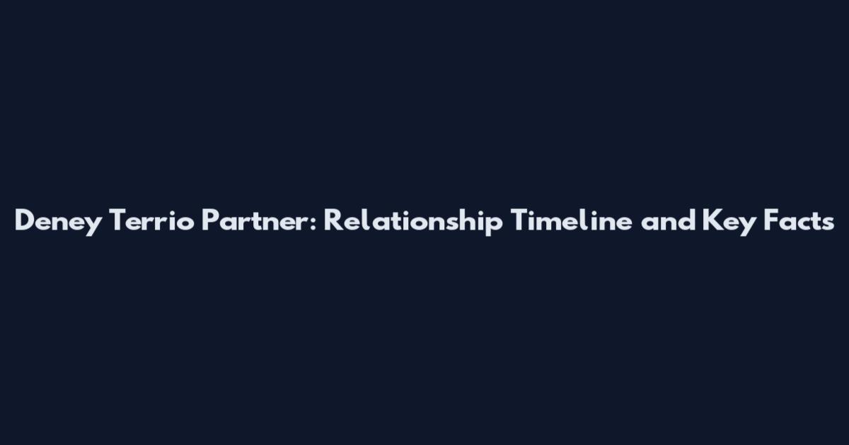 Deney Terrio Partner: Relationship Timeline and Key Facts