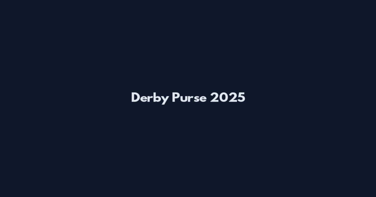 Derby Purse 2025