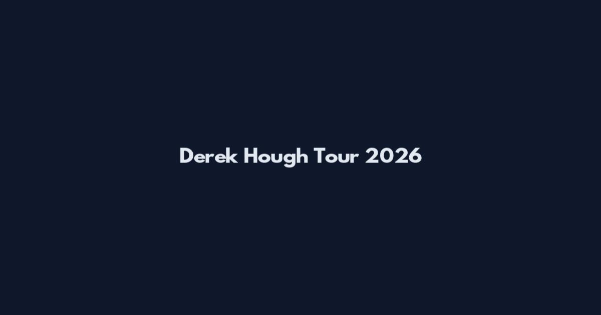Derek Hough Tour 2026