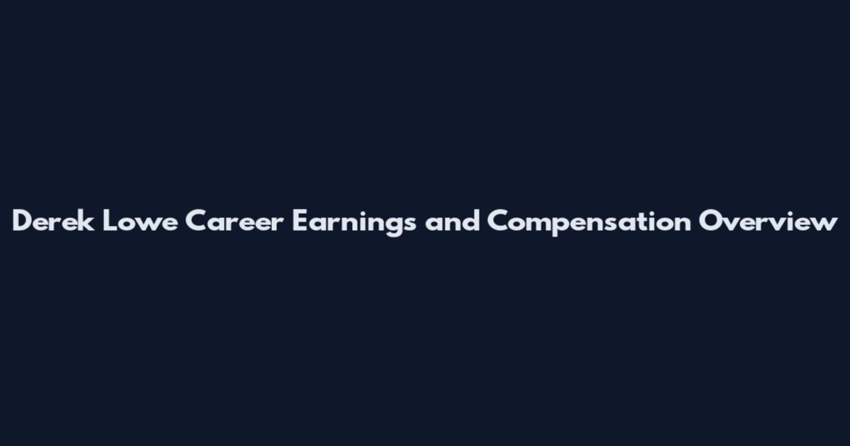 Derek Lowe Career Earnings and Compensation Overview