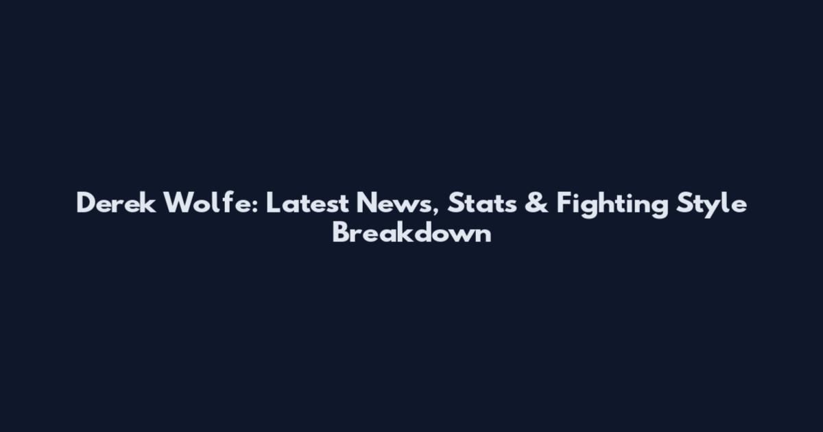 Derek Wolfe: Latest News, Stats & Fighting Style Breakdown